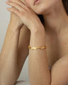 Flora · Oval Open Bracelet