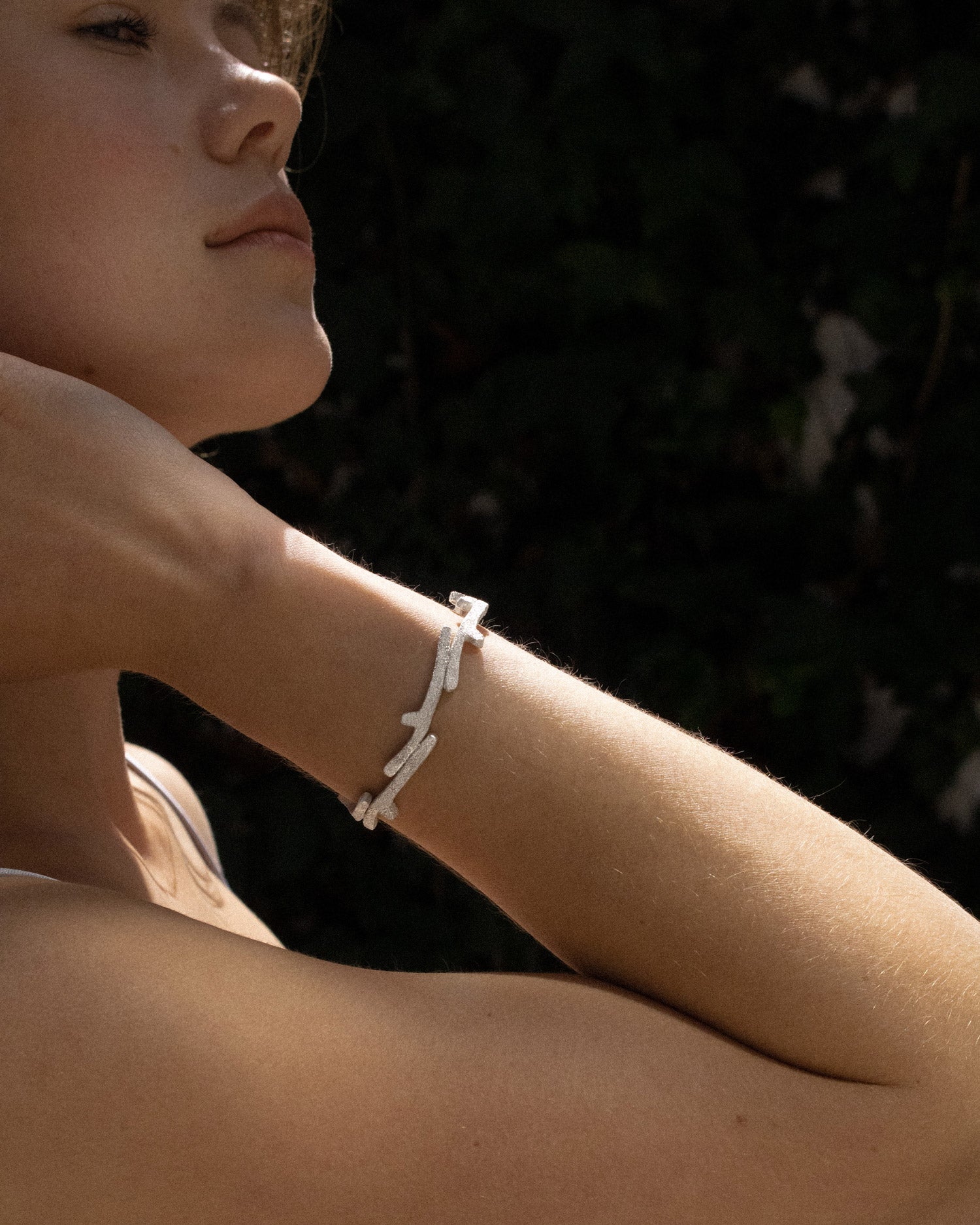 Flora · Oval Open Bracelet