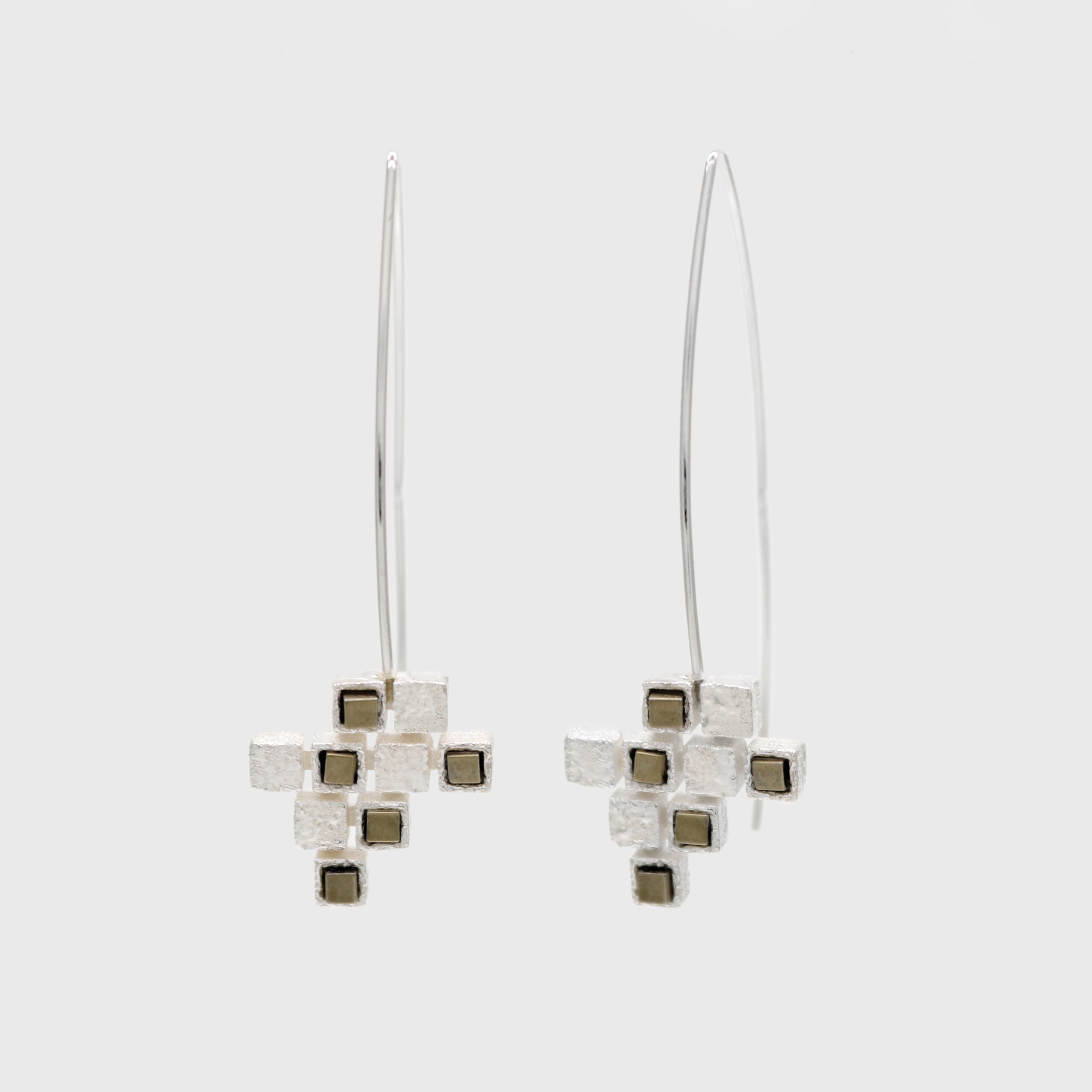 Cubico Long Earrings – Paula Vieira Jewellery