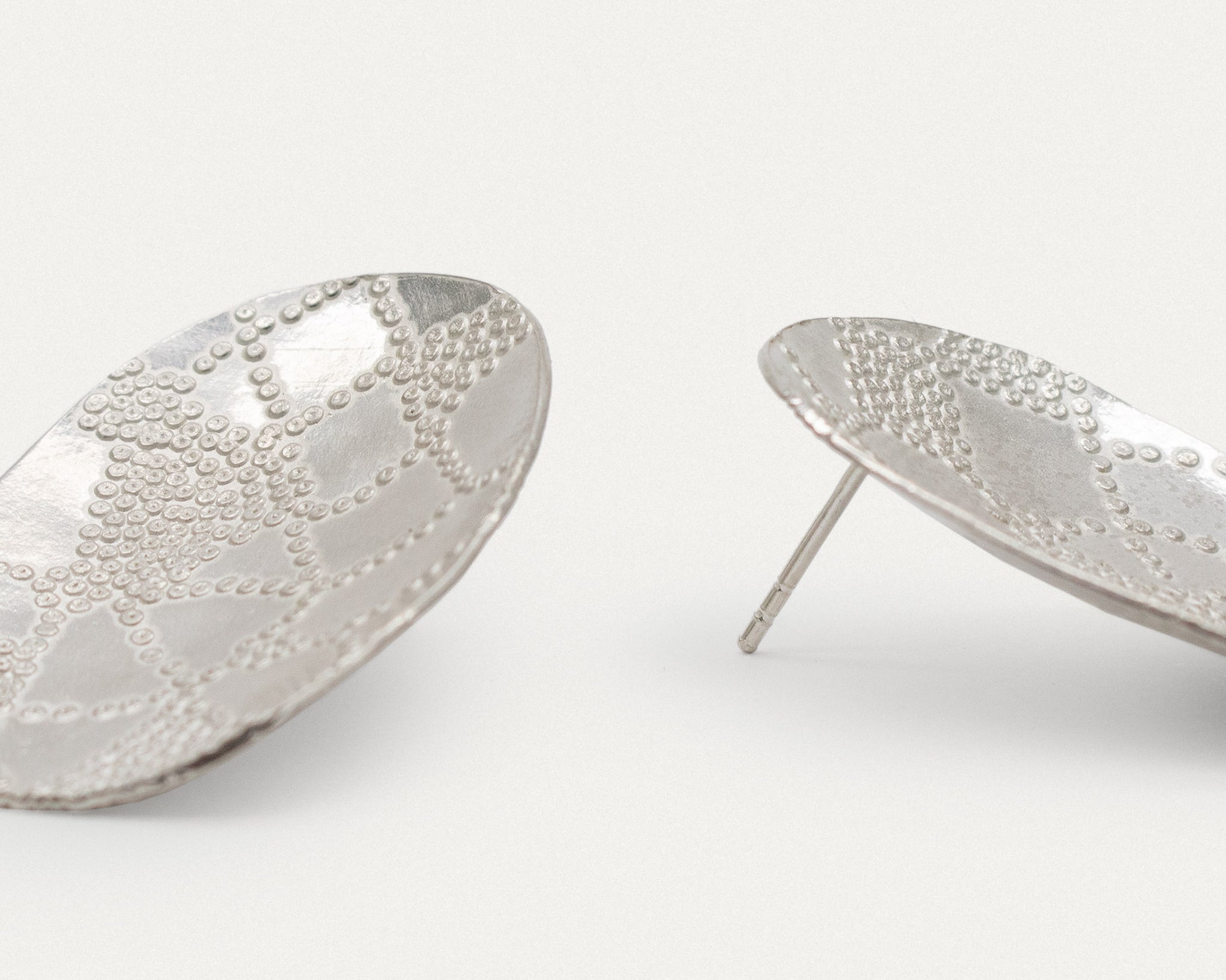 Paula Vieira Jewellery Oma Branch Silver Earrings