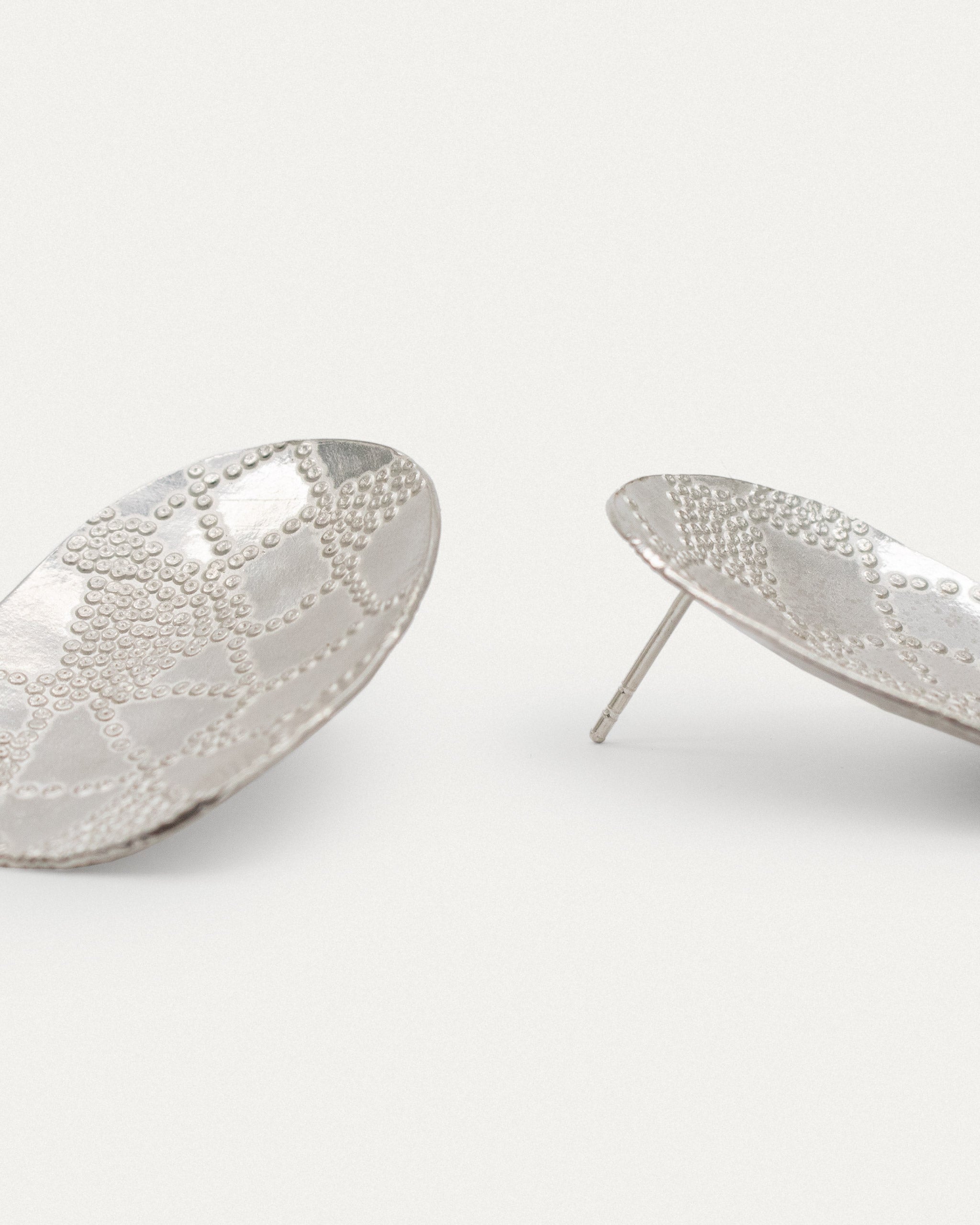 Paula Vieira Jewellery Oma Branch Silver Earrings