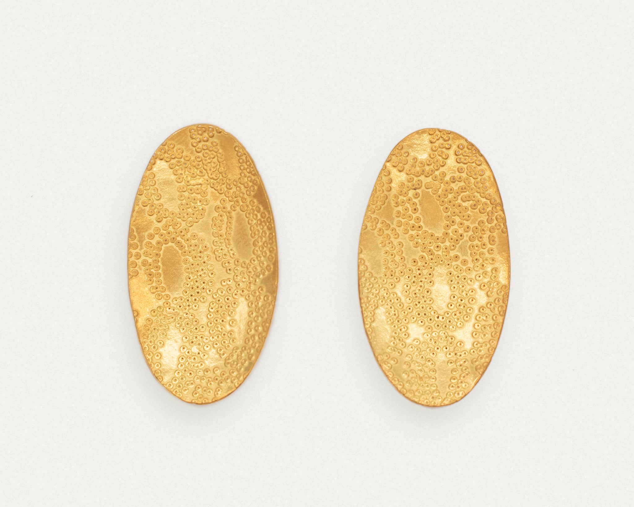 Paula Vieira Jewellery Oma Lace Silver Earrings