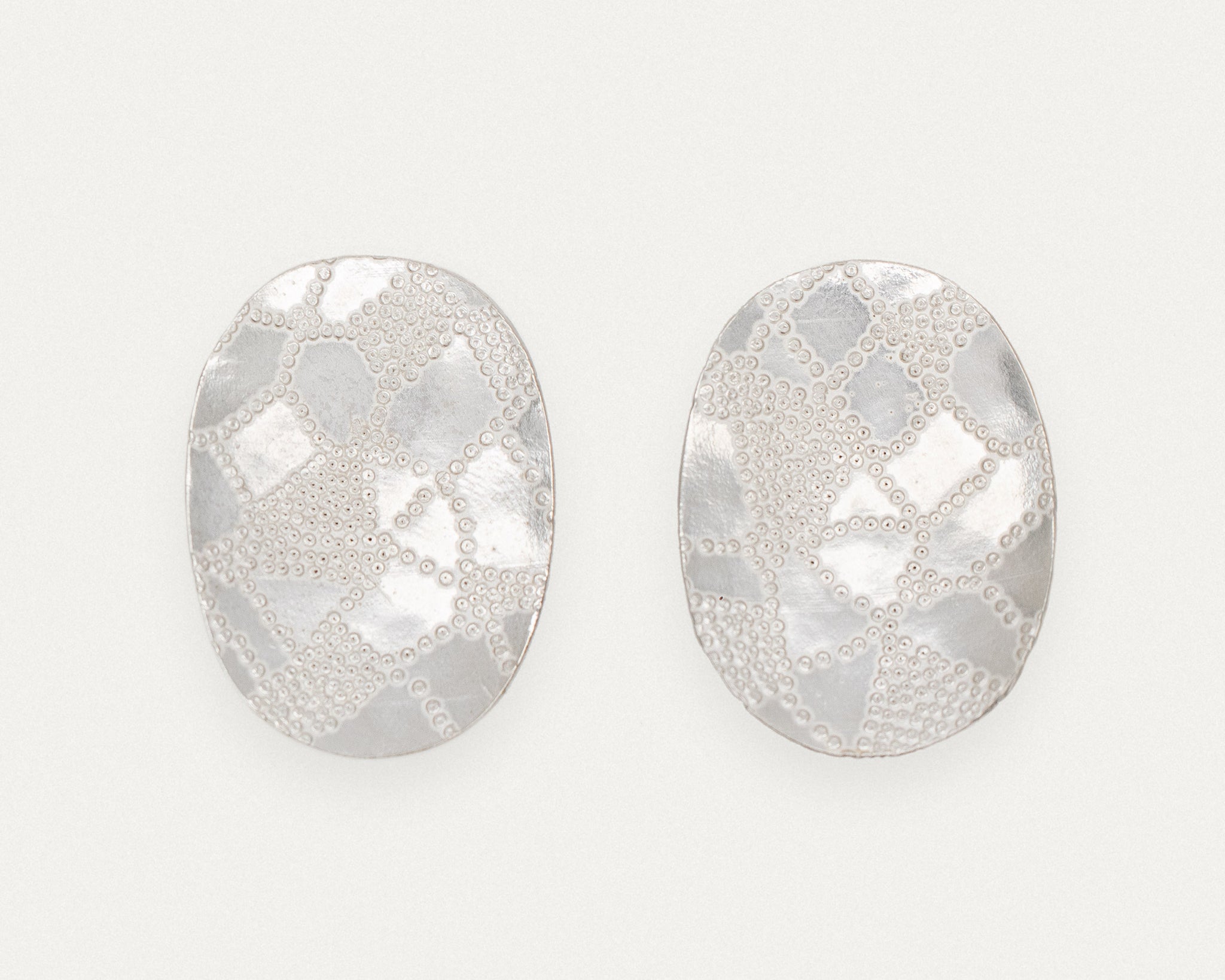 Paula Vieira Jewellery Oma Branch Silver Earrings
