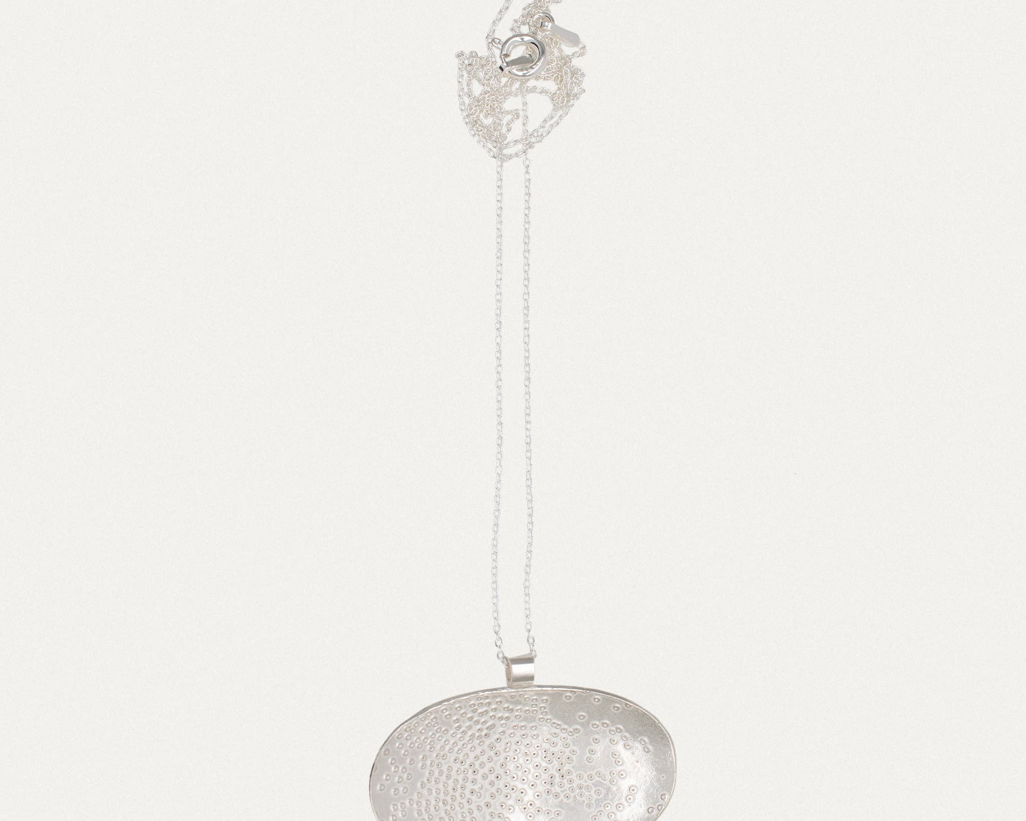 Paula Vieira Jewellery Oma Lace Silver Necklace
