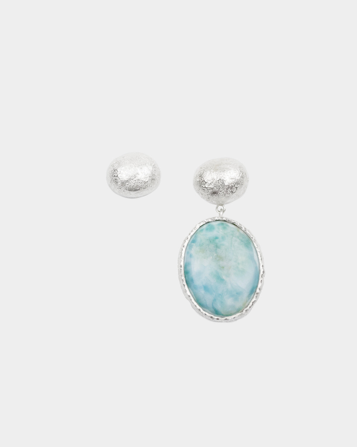 Larimar Silver Earrings – Paula Vieira Jewellery