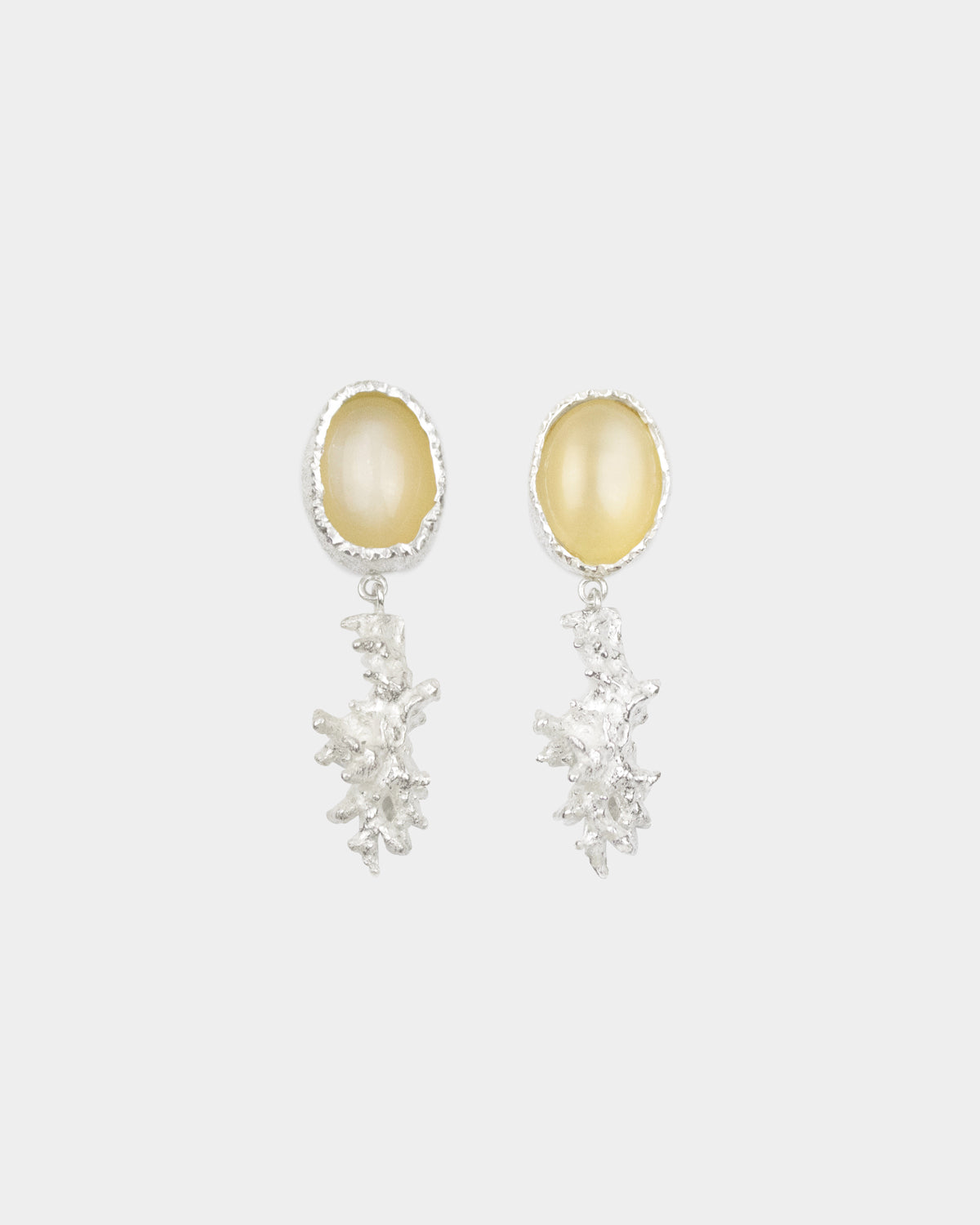 Moonstone Silver Earrings – Paula Vieira Jewellery