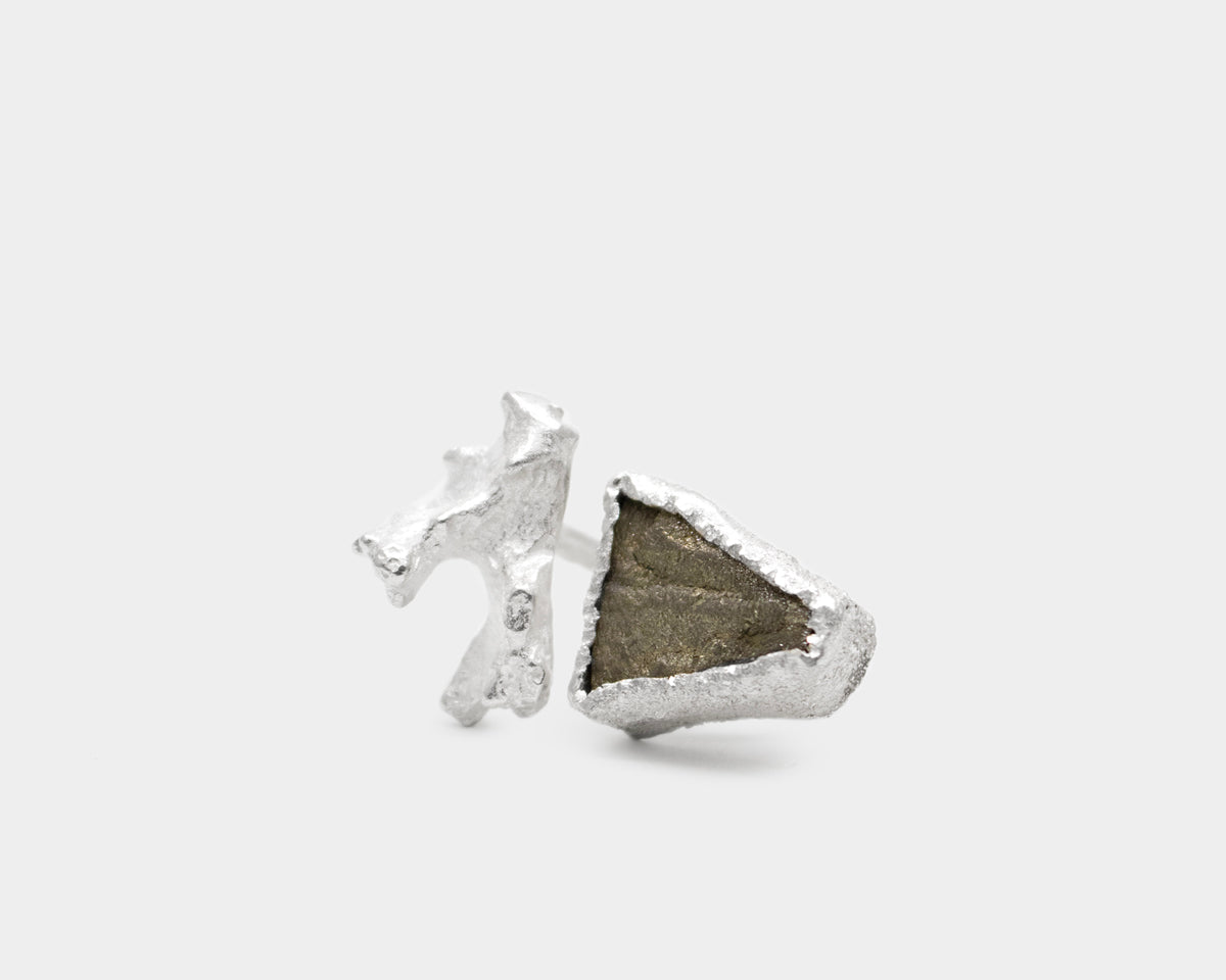 Pyrite Silver Open Ring – Paula Vieira Jewellery