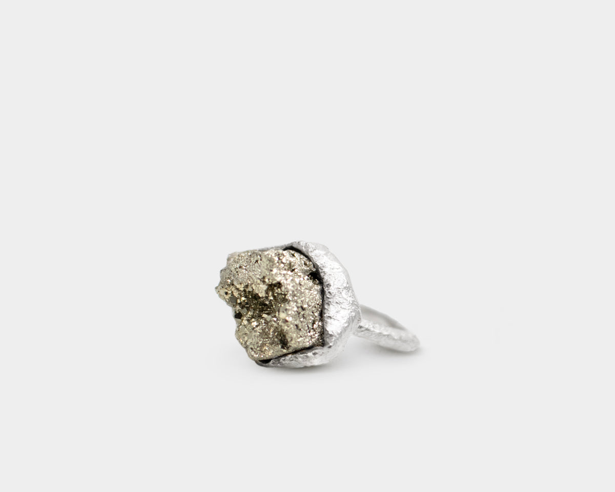 Pyrite Silver Ring – Paula Vieira Jewellery