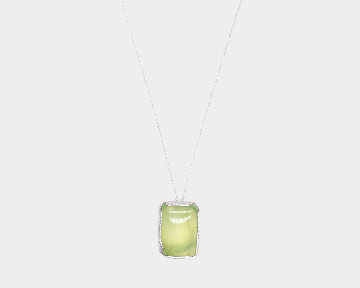 Prehnite Silver Necklace – Paula Vieira Jewellery