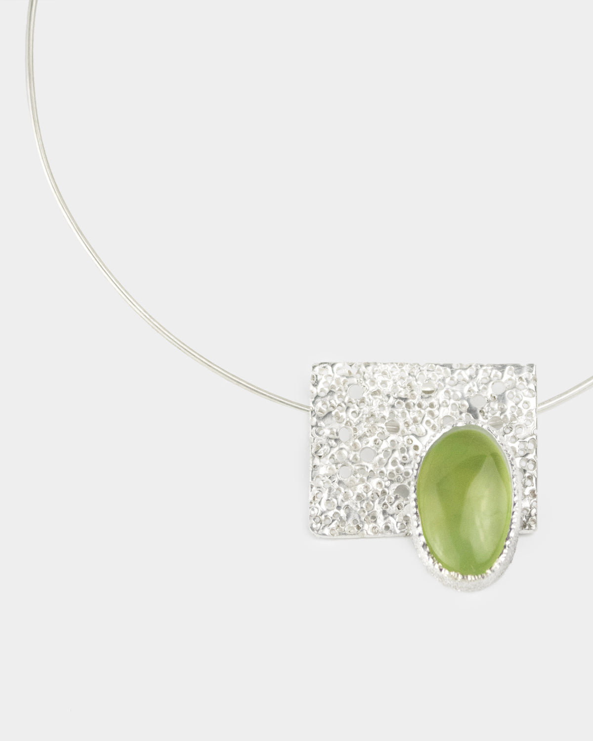 Prehnite Silver Necklace – Paula Vieira Jewellery