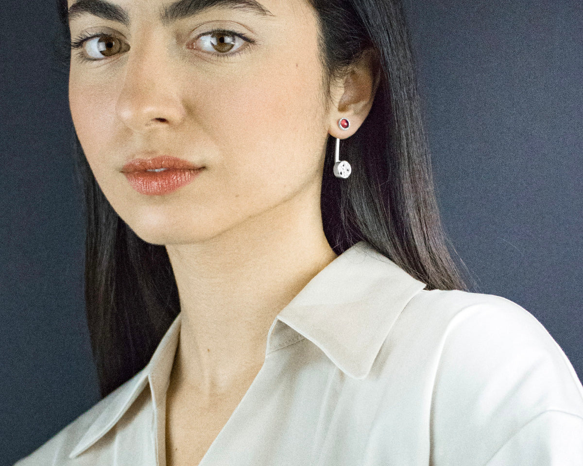 Rhodolite Silver Earrings – Paula Vieira Jewellery