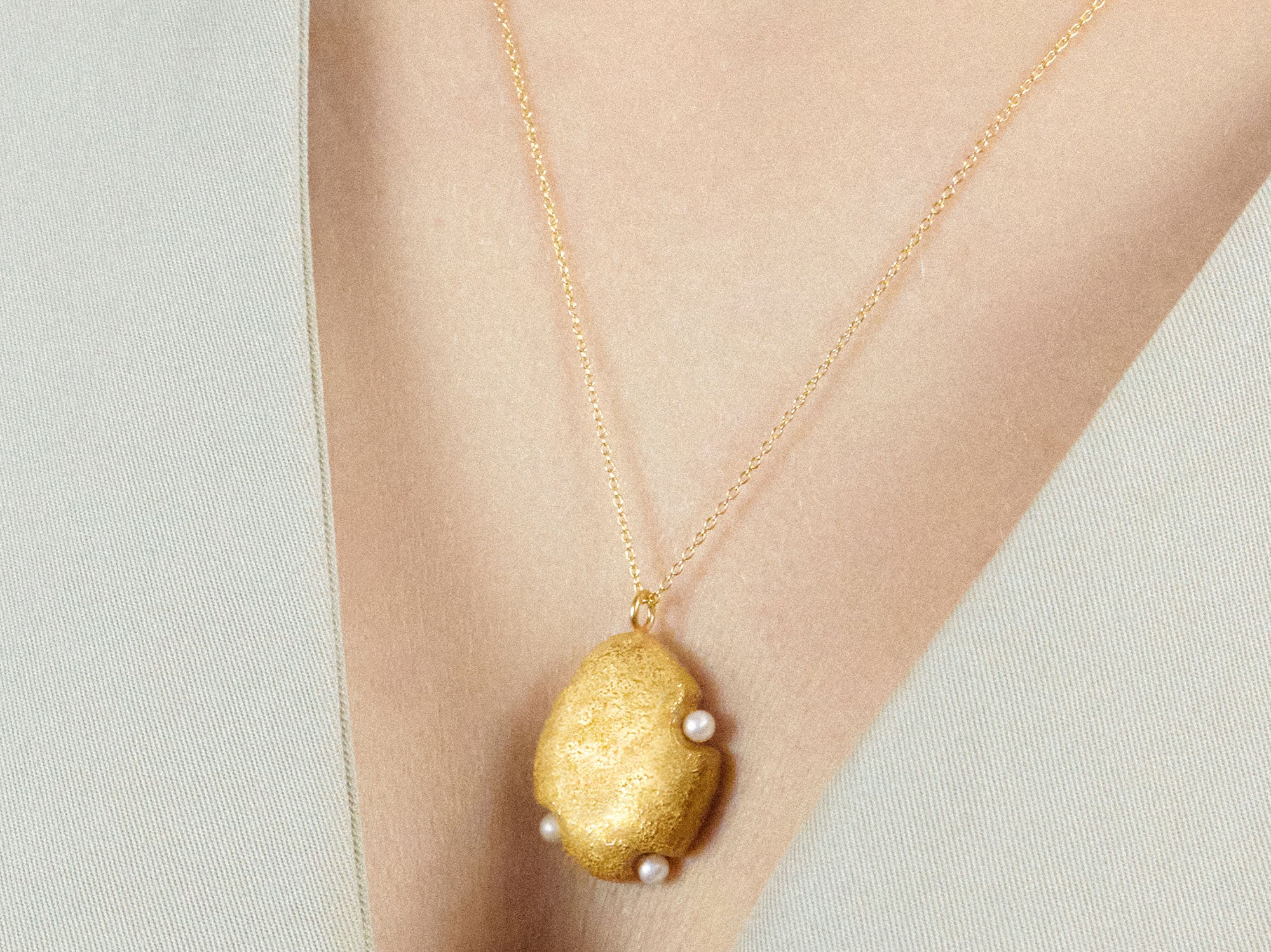 Drops Pendant with Pearls – Paula Vieira Jewellery