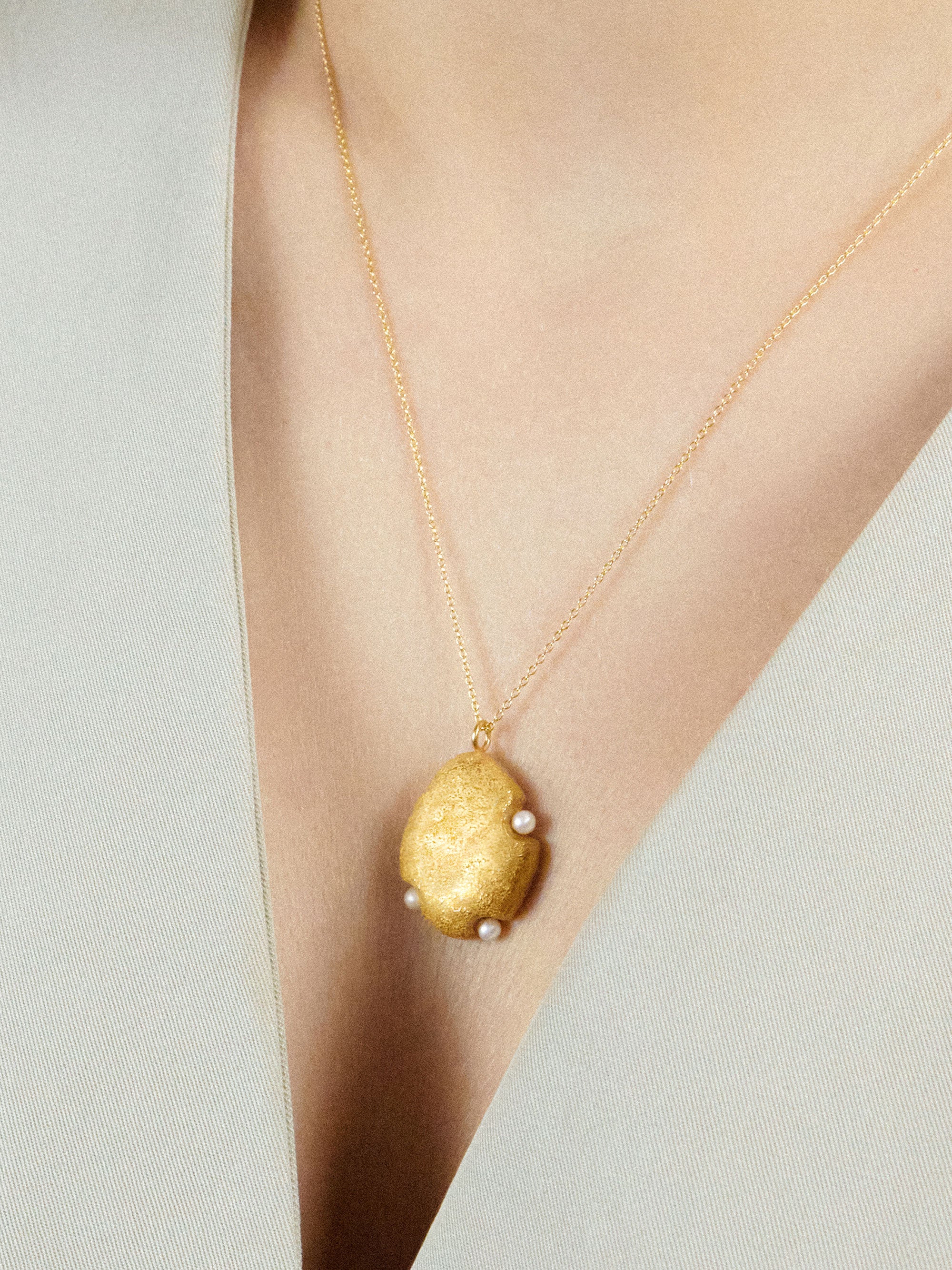 Drops Pendant with Pearls – Paula Vieira Jewellery
